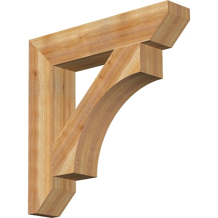 Ekena Millwork Westlake Slat Rough Sawn Bracket, Western Red Cedar, 6"W x 32"D x 32"H BKT06X32X32WTL06RWR